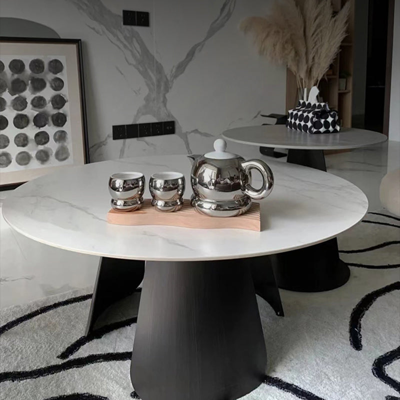 Table basse ronde en ardoise sans ensemble de tables basses gigognes modernes et pénibles