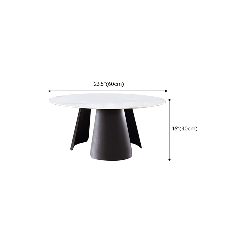 Table basse ronde en ardoise sans ensemble de tables basses gigognes modernes et pénibles