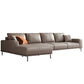 Contemporary Genuine Leather Pillows Square Arm Living Room Seating
