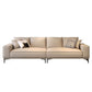 Contemporary Genuine Leather Pillows Square Arm Living Room Seating