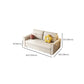 White Futon Sleeper Sofa Bed with Magazine Storage Convertible Sofas