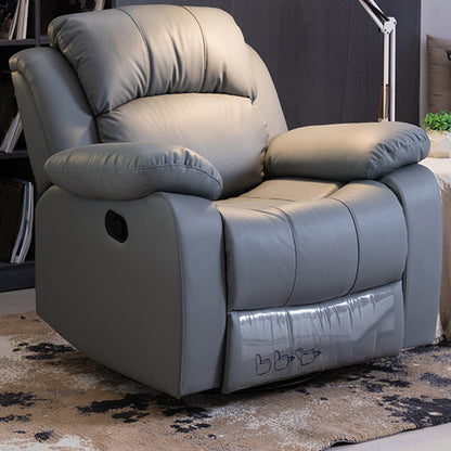 Sedia da tappezzeria contemporanea reclinabile standard in leatine con piede indipendente