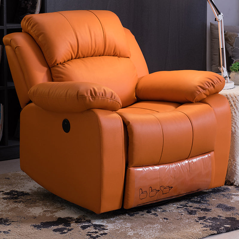 Sedia da tappezzeria contemporanea reclinabile standard in leatine con piede indipendente