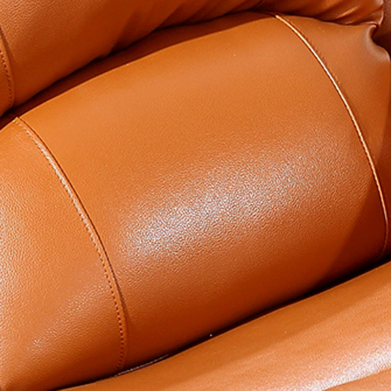 Sedia da tappezzeria contemporanea reclinabile standard in leatine con piede indipendente