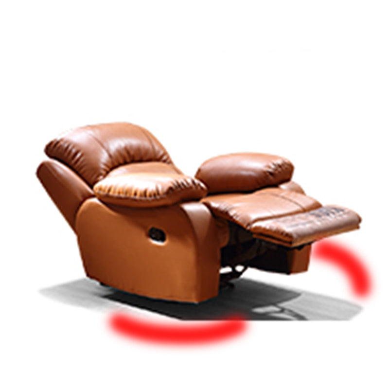 Sedia da tappezzeria contemporanea reclinabile standard in leatine con piede indipendente