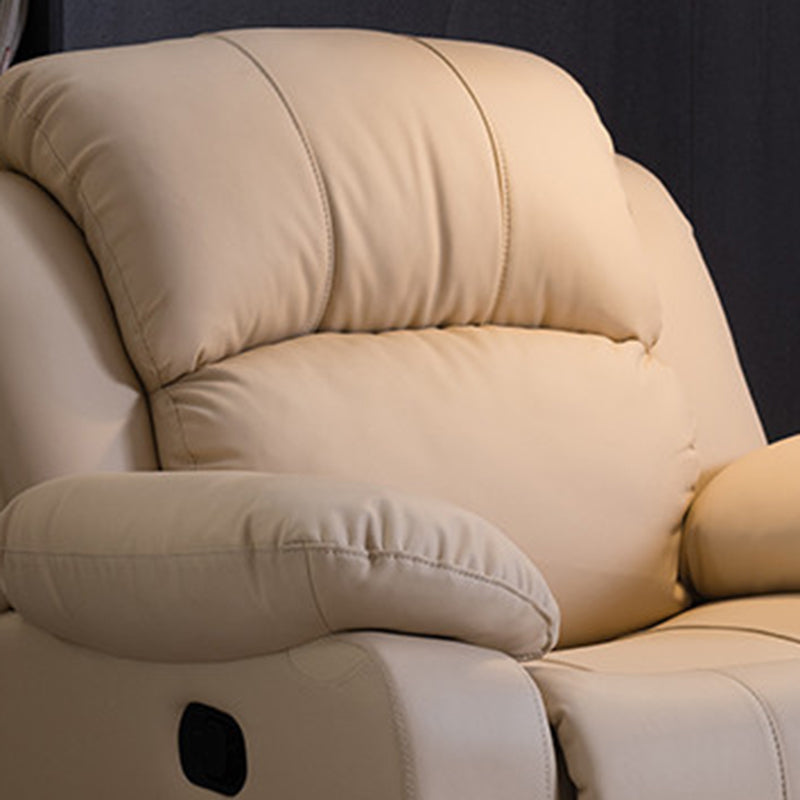 Sedia da tappezzeria contemporanea reclinabile standard in leatine con piede indipendente