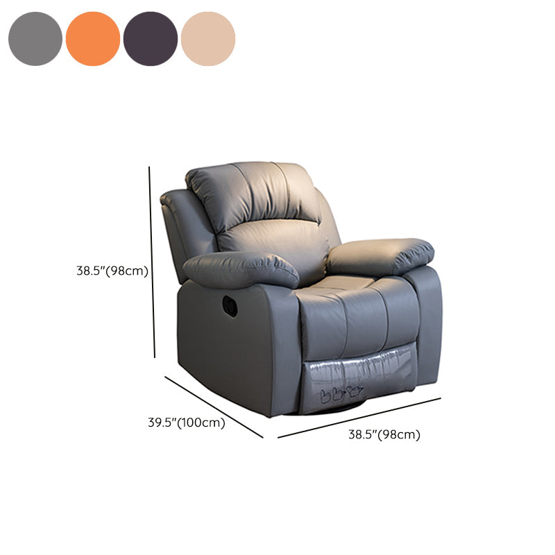 Sedia da tappezzeria contemporanea reclinabile standard in leatine con piede indipendente