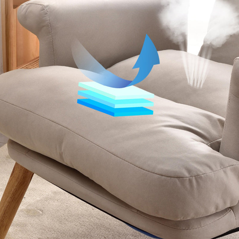 Scandinavian Upholstery Chair Faux Leather Standard Recliner with Footrest Clearhalo 'Chairs & Seating' 'furn' 'furn_recliners' 'Furniture' 'Living Room Furniture' 'Recliners' 6906325