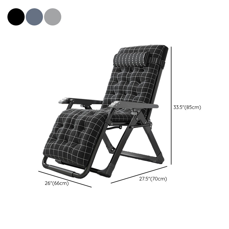 Sedia reclinabile soggiorno in metallo sedia pieghevole contemporanea