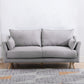 Modern Sofa with 2 Pillows Living Room Charles Of London Seating Light Gray Clearhalo 'furn' 'furn_sofas' 'Furniture' 'Living Room Furniture' 'Sofa' 'sofas' 6906435
