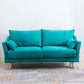 Modern Sofa with 2 Pillows Living Room Charles Of London Seating Lake Blue Clearhalo 'furn' 'furn_sofas' 'Furniture' 'Living Room Furniture' 'Sofa' 'sofas' 6906447