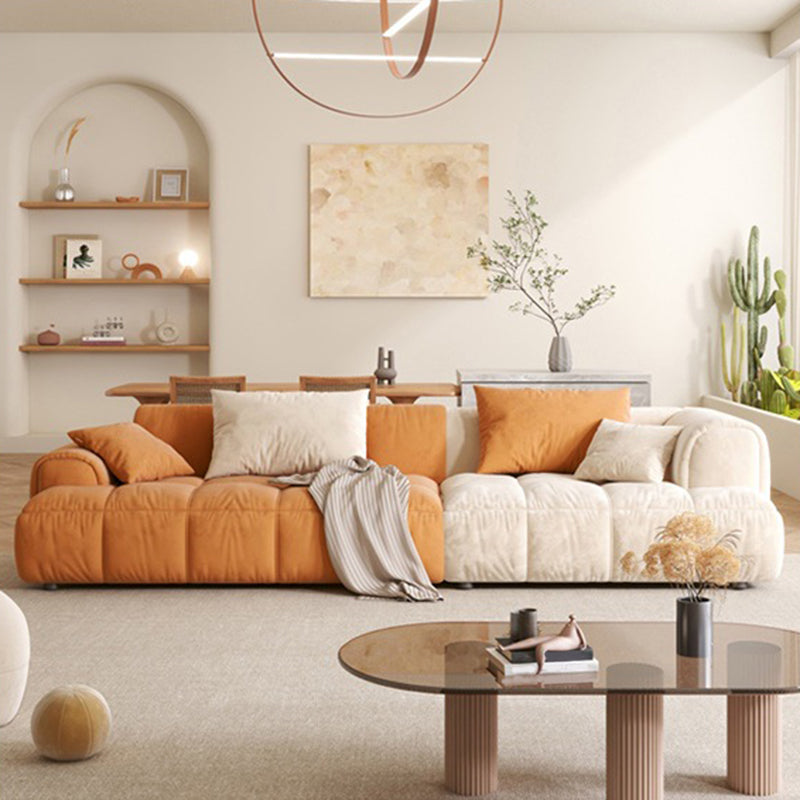 25.6 "H divano scandinavo sezionale a forma di forma a forma di livello