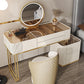 Miroir blanc Glam Blow Miroir en bois massif avec un ensemble de vanité de maquillage du tiroir