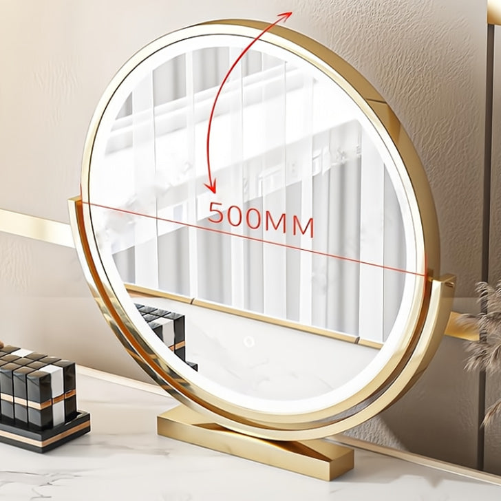 Miroir blanc Glam Blow Miroir en bois massif avec un ensemble de vanité de maquillage du tiroir