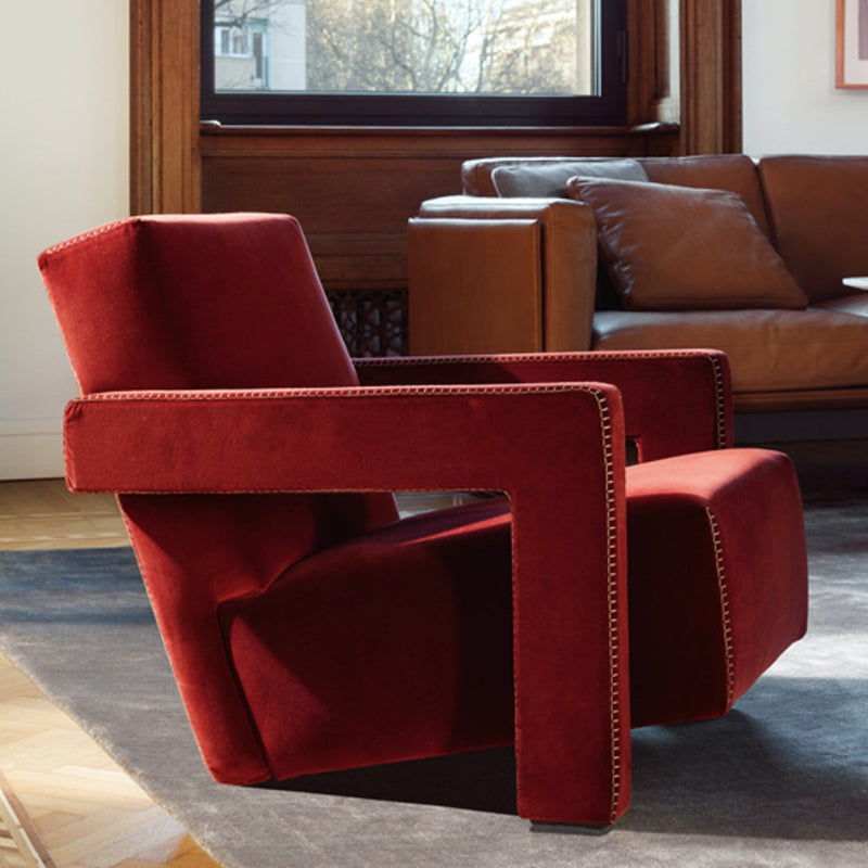 Solid Color Lounge Chair Living Room Square Arms Armchair with Legs Clearhalo 'Accent Chairs' 'accent_chairs' 'Chairs & Seating' 'furn' 'furn_accent_chairs' 'Furniture' 'Living Room Furniture' 6906639