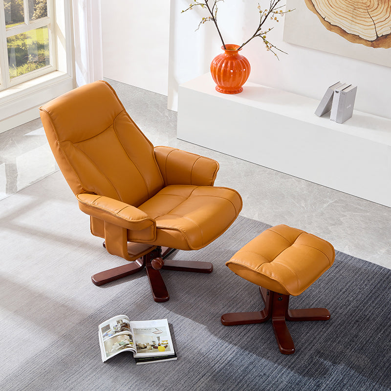 Poltrona reclinabile in vera poltrona polposa poltrona con ottomana