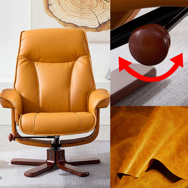 Poltrona reclinabile in vera poltrona polposa poltrona con ottomana