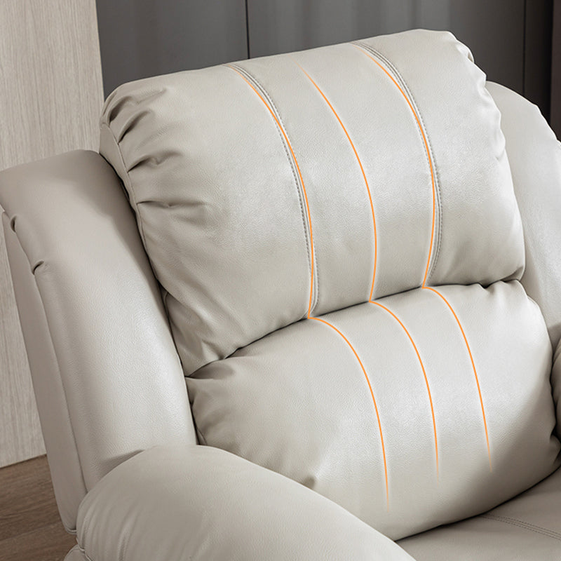 Sedia a schiera di botton a push di potenza contemporanea Reclina in pelle