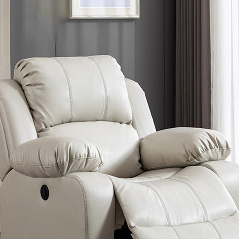 Sedia a schiera di botton a push di potenza contemporanea Reclina in pelle