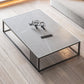 Aucune table basse simple pénible de cadre d'ardoise grise moderne de table basse
