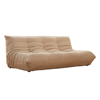 Modern Tufted Cushions Armless Living Room Wooden Standard Seating