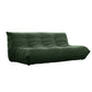 Modern Tufted Cushions Armless Living Room Wooden Standard Seating