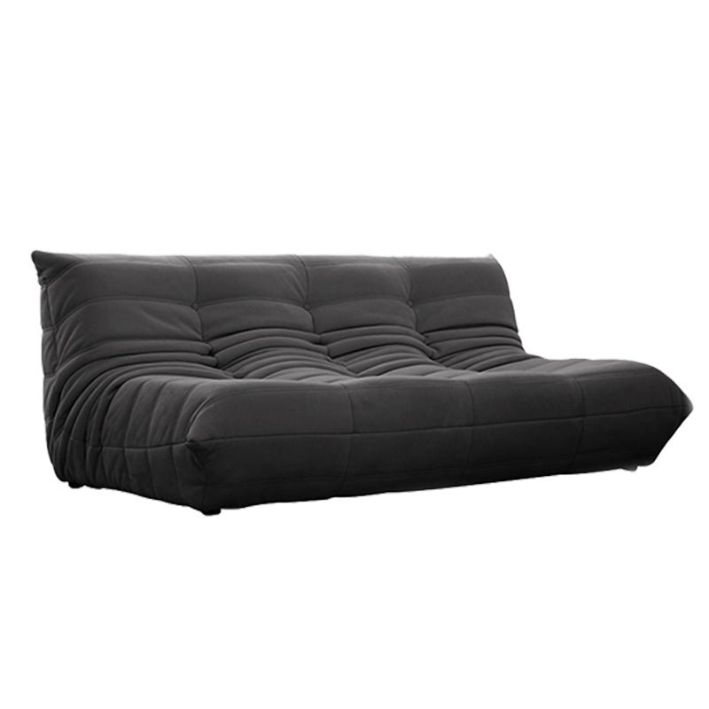 Modern Tufted Cushions Armless Living Room Wooden Standard Seating