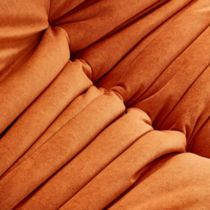 Modern Tufted Cushions Armless Living Room Wooden Standard Seating