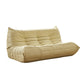 Modern Tufted Cushions Armless Living Room Wooden Standard Seating