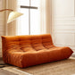 Modern Tufted Cushions Armless Living Room Wooden Standard Seating