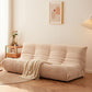 Modern Tufted Cushions Armless Living Room Wooden Standard Seating