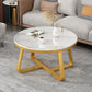 Slate Single Coffee Table Frame Round Coffee Table for Living Room Clearhalo 'Coffee & Accent Tables' 'Coffee Tables' 'coffee_tables' 'furn' 'furn_coffee_tables' 'Furniture' 'Living Room Furniture' 6906836