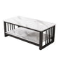 Slate 4 Legs Coffee Table Rectangle Single Coffee Table with Shelf Clearhalo 'Coffee & Accent Tables' 'Coffee Tables' 'coffee_tables' 'furn' 'furn_coffee_tables' 'Furniture' 'Living Room Furniture' 6906859