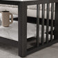 Slate 4 Legs Coffee Table Rectangle Single Coffee Table with Shelf Clearhalo 'Coffee & Accent Tables' 'Coffee Tables' 'coffee_tables' 'furn' 'furn_coffee_tables' 'Furniture' 'Living Room Furniture' 6906861