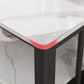 Slate 4 Legs Coffee Table Rectangle Single Coffee Table with Shelf Clearhalo 'Coffee & Accent Tables' 'Coffee Tables' 'coffee_tables' 'furn' 'furn_coffee_tables' 'Furniture' 'Living Room Furniture' 6906864