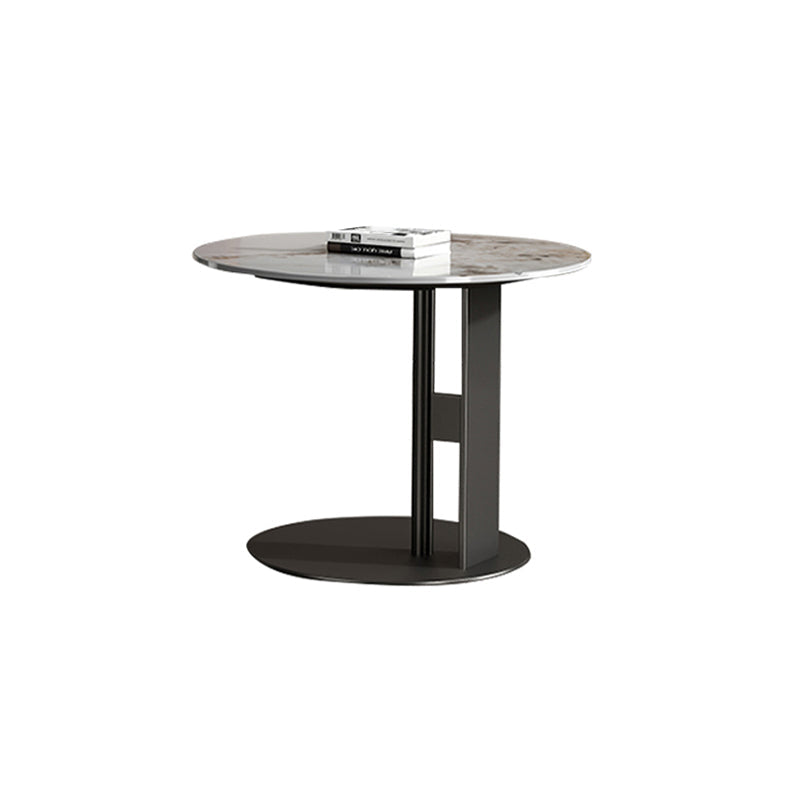 Pedestal Round Coffee Table Glam Slate Nesting Coffee Table Set Black Clearhalo 'Coffee & Accent Tables' 'Coffee Tables' 'coffee_tables' 'furn' 'furn_coffee_tables' 'Furniture' 'Living Room Furniture' 6906889