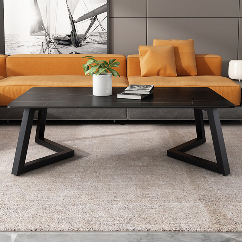 Table basse rectangulaire en ardoise Aucune table basse simple pénible