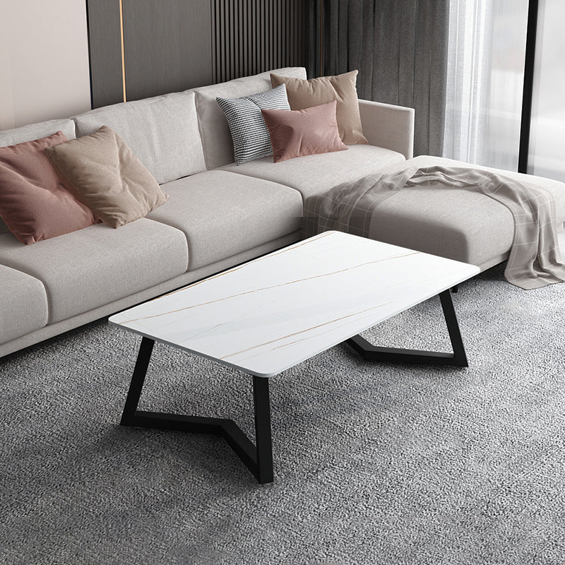 Table basse rectangulaire en ardoise Aucune table basse simple pénible