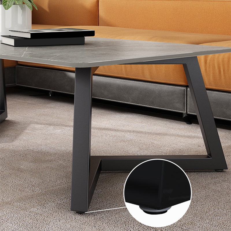 Table basse rectangulaire en ardoise Aucune table basse simple pénible