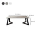 Table basse rectangulaire en ardoise Aucune table basse simple pénible