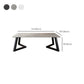 Table basse rectangulaire en ardoise Aucune table basse simple pénible
