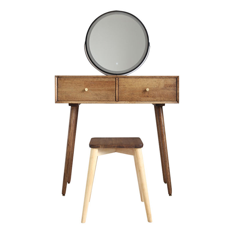 Traditions With Drawer Bedroom Mirror Solid Wood Vanity Dressing Table