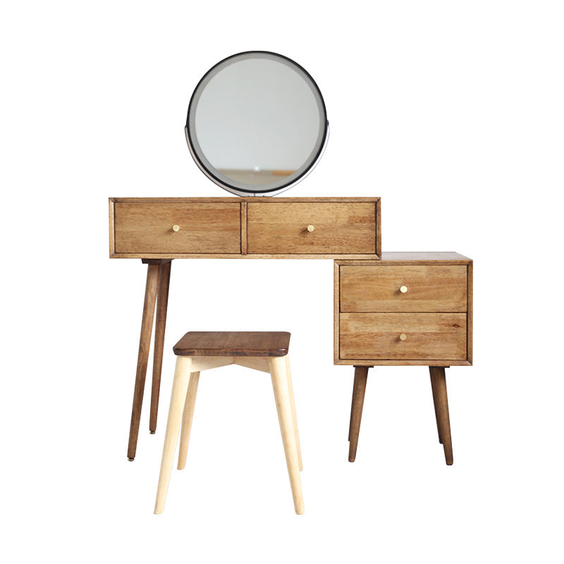 Traditions With Drawer Bedroom Mirror Solid Wood Vanity Dressing Table