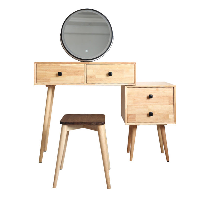 Traditions With Drawer Bedroom Mirror Solid Wood Vanity Dressing Table