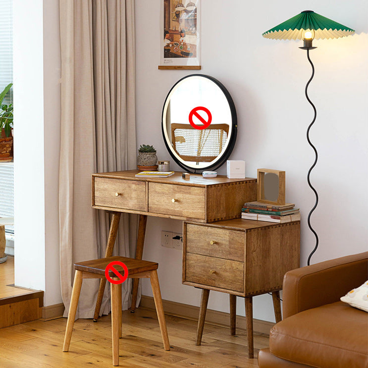 Traditions With Drawer Bedroom Mirror Solid Wood Vanity Dressing Table