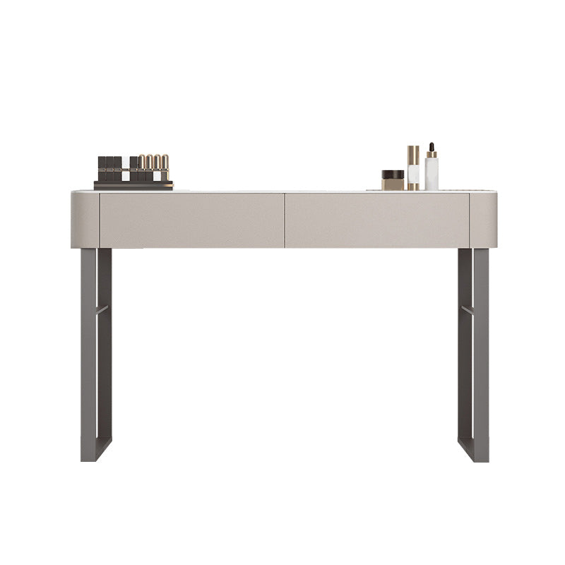 Contemporary 30.7" Height Stone Top Table Makeup Vanity with Drawers