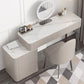 Contemporary 30.7" Height Stone Top Table Makeup Vanity with Drawers