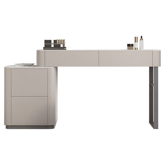 Vanity tavolo da tavola da 30,7 "di altezza contemporanea con cassetti