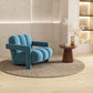 Scandinavian Arms Included Lounge Chair Solid Color Living Room Armchair Blue Flannel 1 Piece Clearhalo 'Accent Chairs' 'accent_chairs' 'Chairs & Seating' 'furn' 'furn_accent_chairs' 'Furniture' 'Living Room Furniture' 6907237