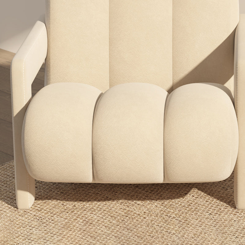 Scandinavian Arms Included Lounge Chair Solid Color Living Room Armchair Clearhalo 'Accent Chairs' 'accent_chairs' 'Chairs & Seating' 'furn' 'furn_accent_chairs' 'Furniture' 'Living Room Furniture' 6907238